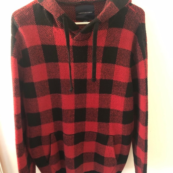 American Eagle Plaid Hoodie | Poshmark